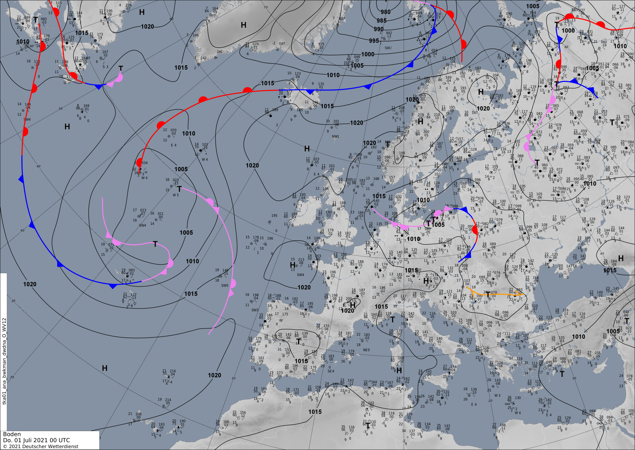 Sinoptic-chart-europe-2048x1453 Europe weather forecast #weatherforecast (Vremea în Europa). Rain radar