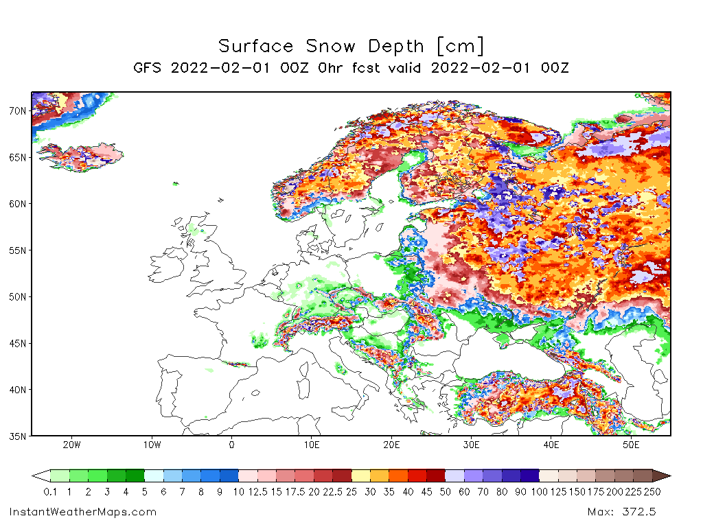 Europe-snow-depth