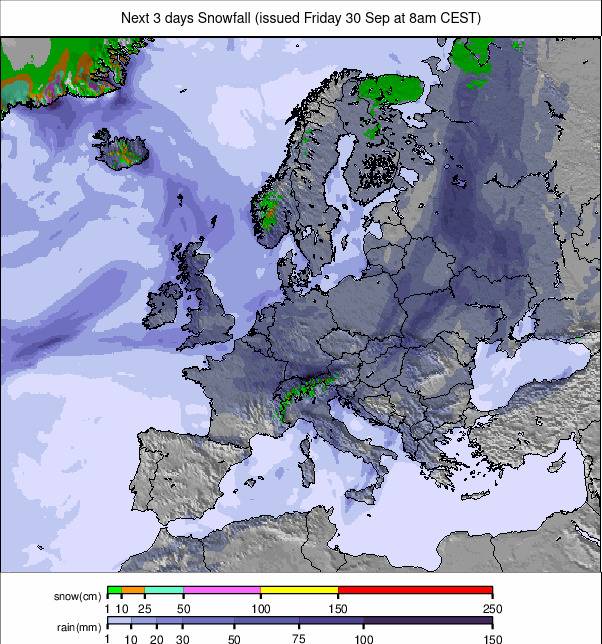 Precipitation Maps Europe #rainfall (precipitații în Europa 