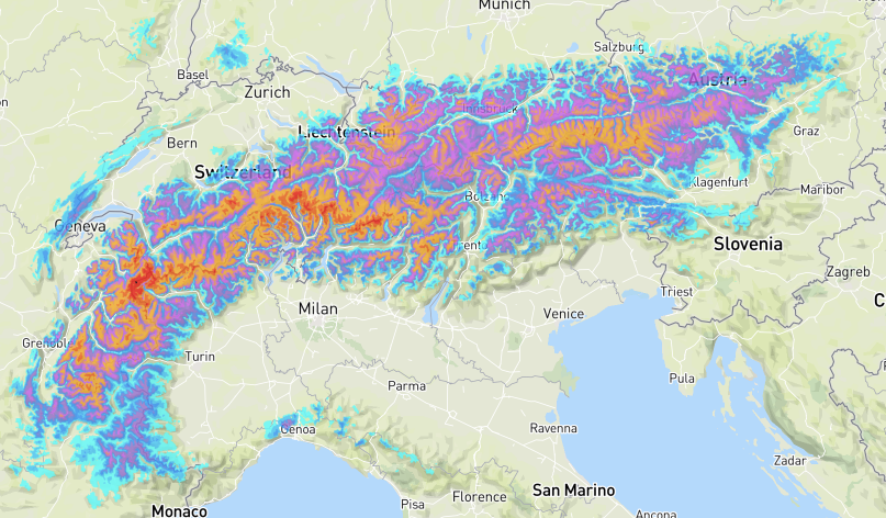 Upcoming Snowfall And Weather Conditions In Alps