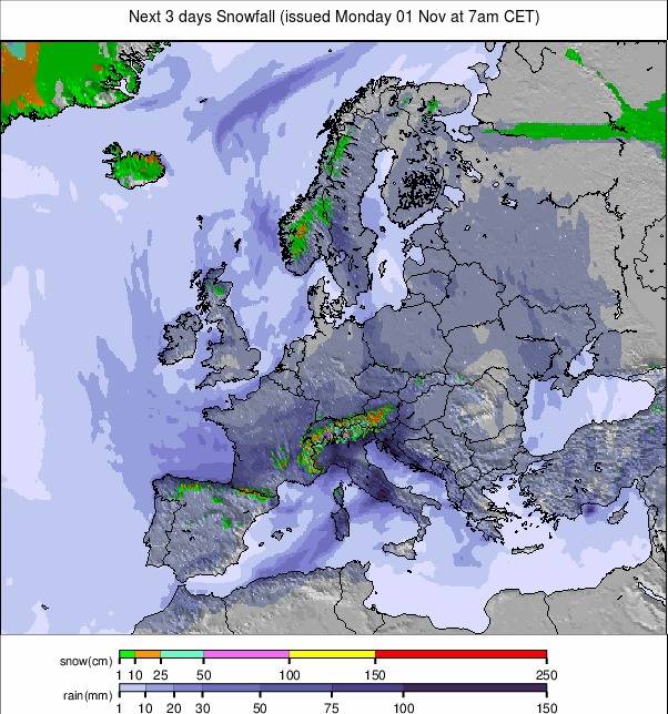 Precipitation maps Europe #rainfall (Precipitații în Europa ...