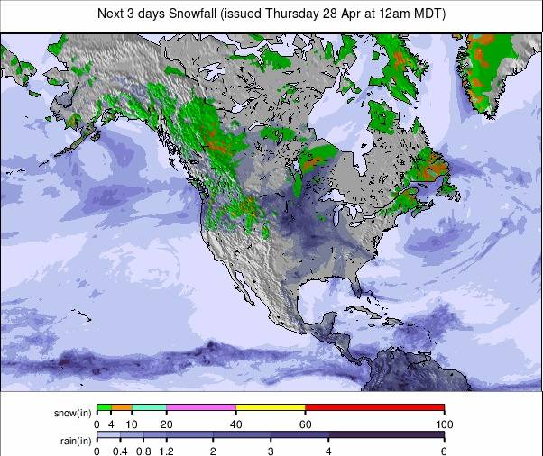 Precipitation maps North America #USA #weather. Rainfall USA.