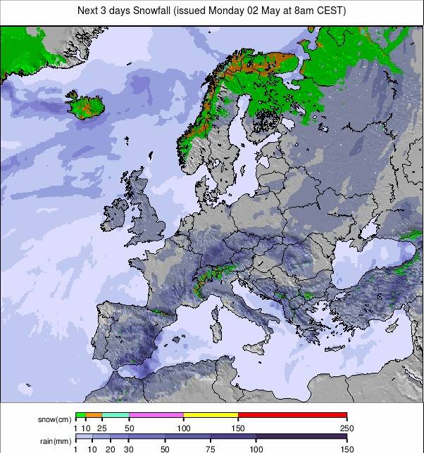 Precipitation maps Europe #rainfall (Precipitații în Europa ...