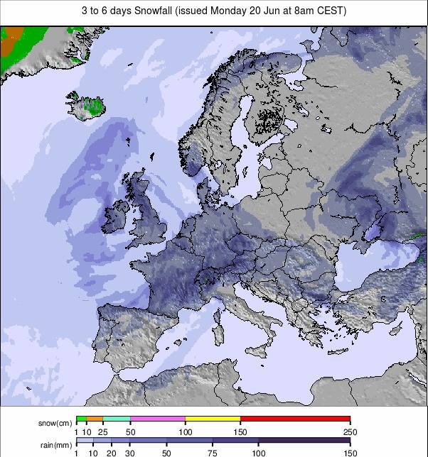 Precipitation maps Europe #rainfall (Precipitații în Europa ...