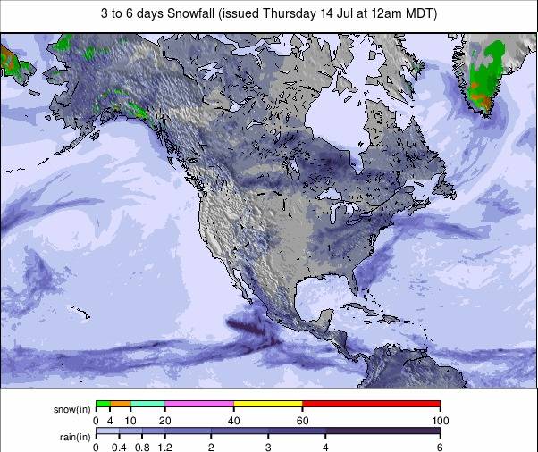 Precipitation maps North America #USA #weather. Rainfall USA.