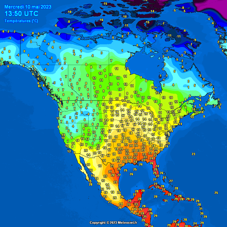 North-America-temperatures-6 Temperatures North America #USA (Temperatura în America de Nord)