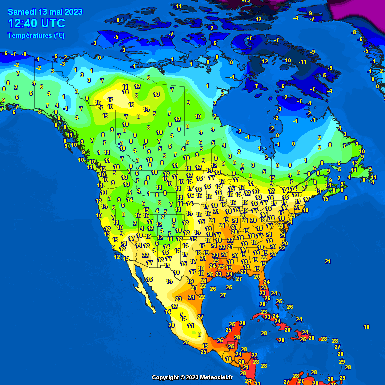 North-America-temperatures-8 Temperatures North America #USA (Temperatura în America de Nord)