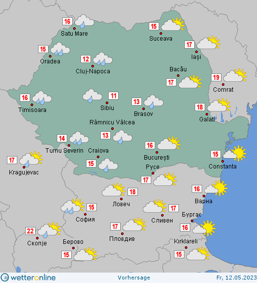 Prognoza-meteo-Romania-12-Mai-2023-ziua Prognoza meteo Romania 12 Mai 2023 (Romania weather forecast)