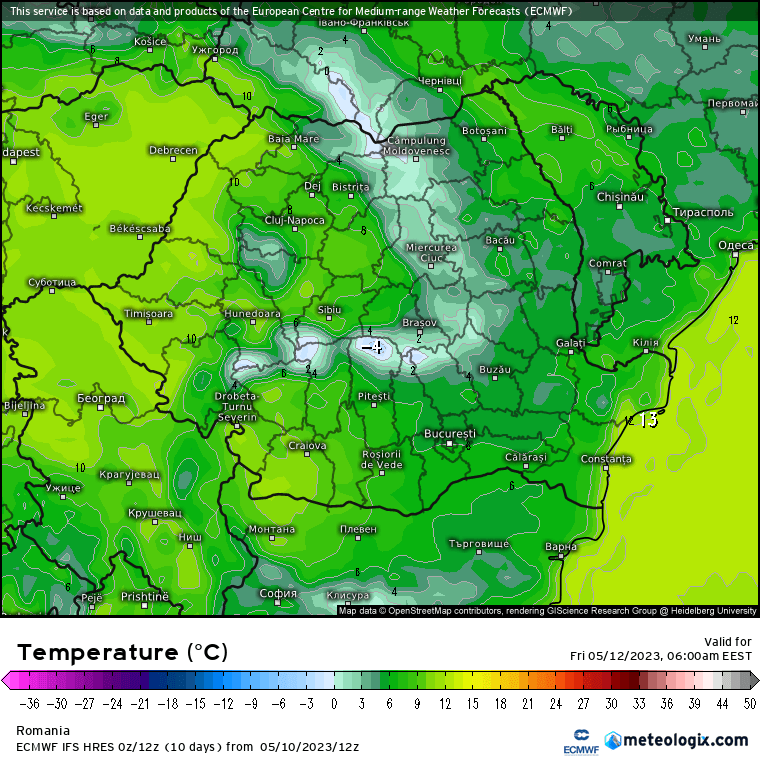 Temperaturi-maine-dimineata-9 Prognoza meteo Romania 11 Mai 2023 (Romania weather forecast)