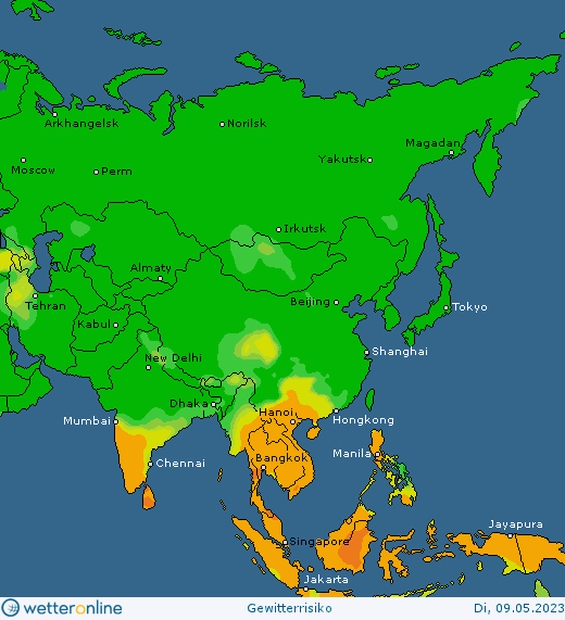 Thunderstorm-forecast-Asia