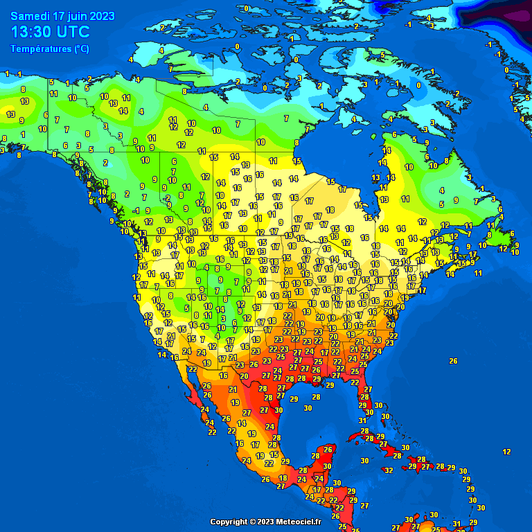 North-America-temperatures-11 Temperatures North America #USA (Temperatura în America de Nord)