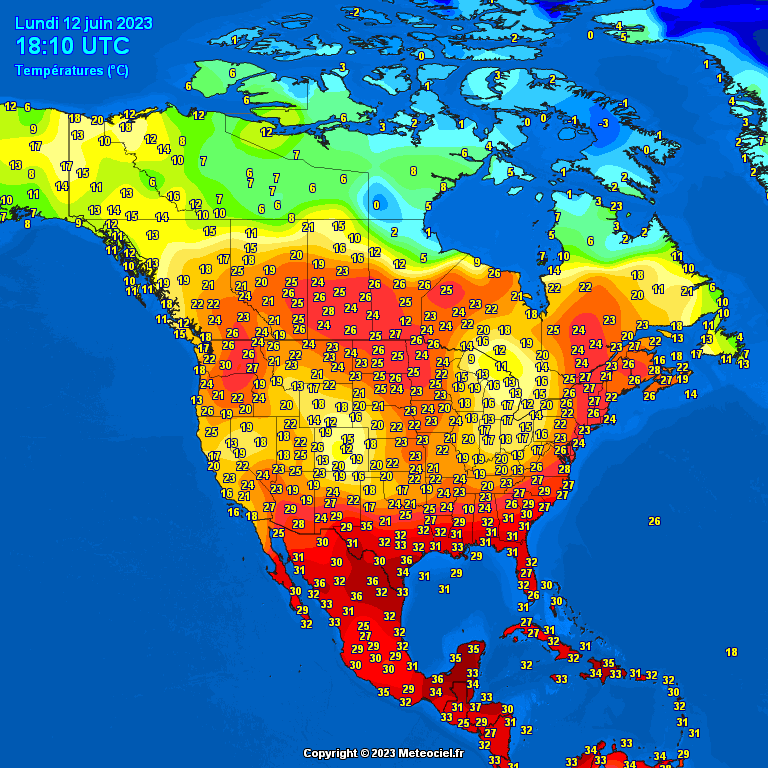 North-America-temperatures-7 Temperatures North America #USA (Temperatura în America de Nord)