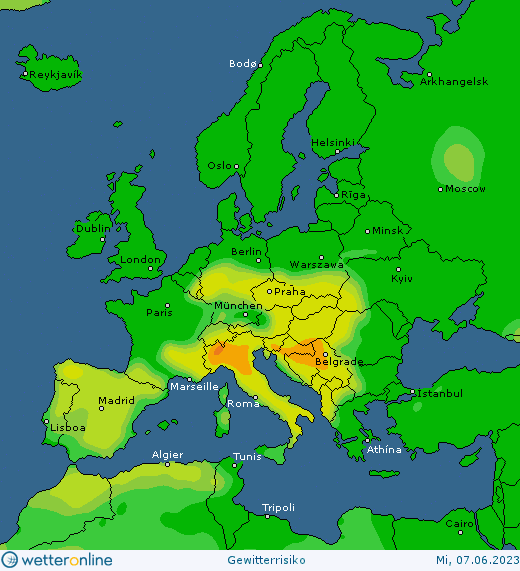 Thunderstorm-Probability_20230607_europe Thunderstorm forecast #Europe, #NorthAmerica and #Asia (Prognoza furtună în Europa, America de Nord si Asia)