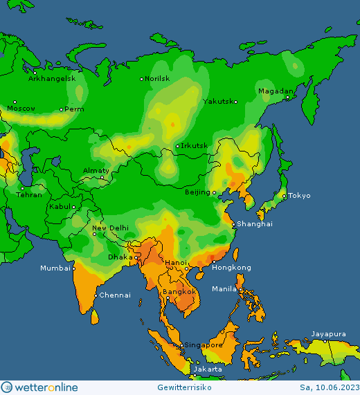 Thunderstorm-forecast-Asia-saturday-1