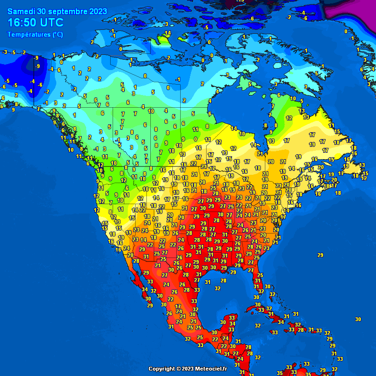 North-America-temperatures-17 Temperatures North America #USA (Temperatura în America de Nord)