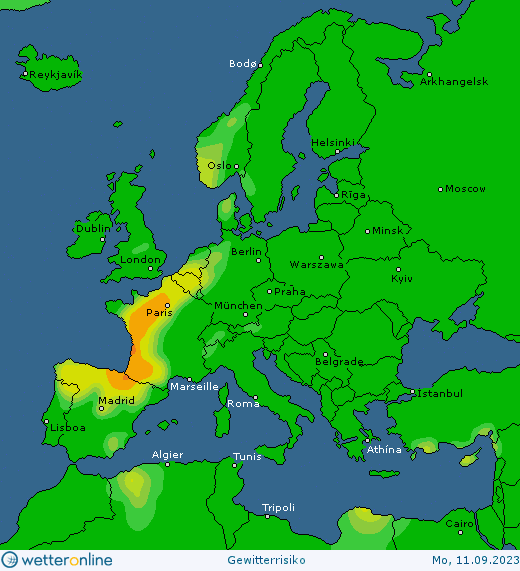 Thunderstorm-Probability_20230911_europe Thunderstorm forecast #Europe, #NorthAmerica and #Asia (Prognoza furtună în Europa, America de Nord si Asia)