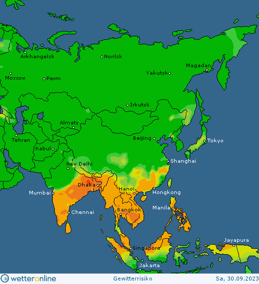 Thunderstorm-forecast-Asia-saturday-3 Thunderstorm forecast #Europe, #NorthAmerica and #Asia (Prognoza furtună în Europa, America de Nord si Asia)