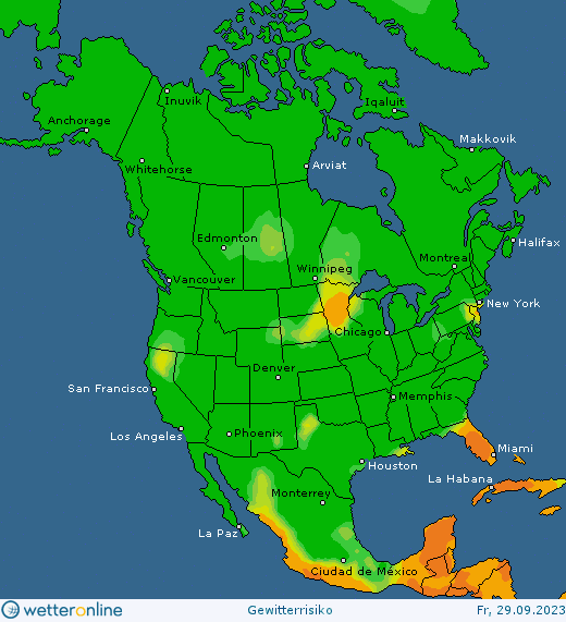 Thunderstorm-forecast-USA-19 Thunderstorm forecast #Europe, #NorthAmerica and #Asia (Prognoza furtună în Europa, America de Nord si Asia)