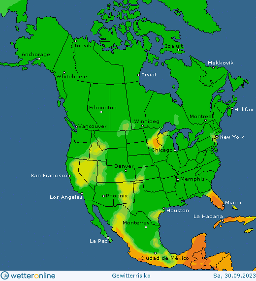 Thunderstorm-forecast-USA-saturday-4 Thunderstorm forecast #Europe, #NorthAmerica and #Asia (Prognoza furtună în Europa, America de Nord si Asia)