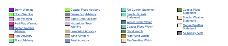 weather-warnings-24 USA weather warnings #rainfall (Avertizari meteo în USA)