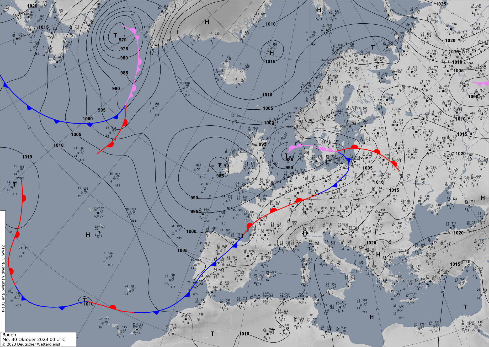 Sinoptic-chart-Europe-23-2048x1453 Europe weather forecast #weatherforecast (Vremea în Europa). Rain radar