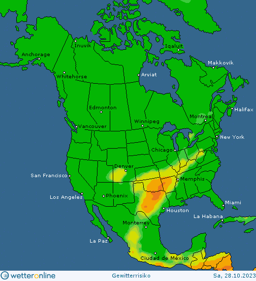 Thunderstorm-forecast-USA-saturday-3 Thunderstorm forecast #Europe, #NorthAmerica and #Asia (Prognoza furtună în Europa, America de Nord si Asia)