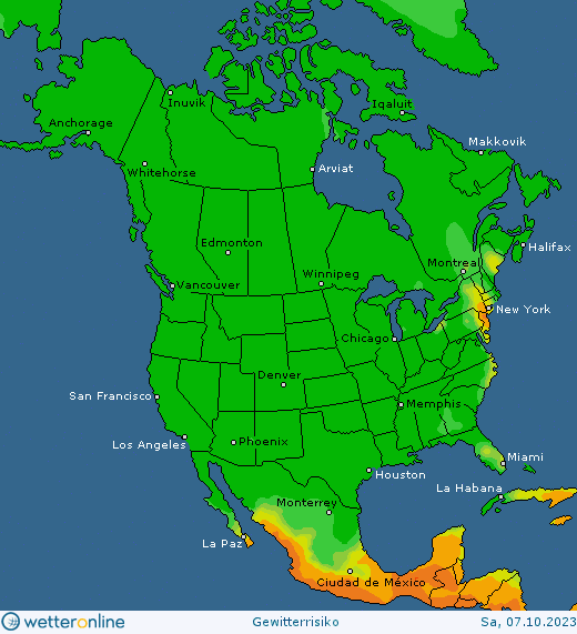 Thunderstorm-forecast-USA-saturday