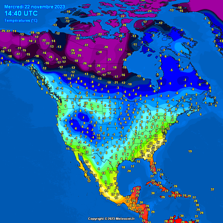 North-America-temperatures-11 Temperatures North America #USA (Temperatura în America de Nord)