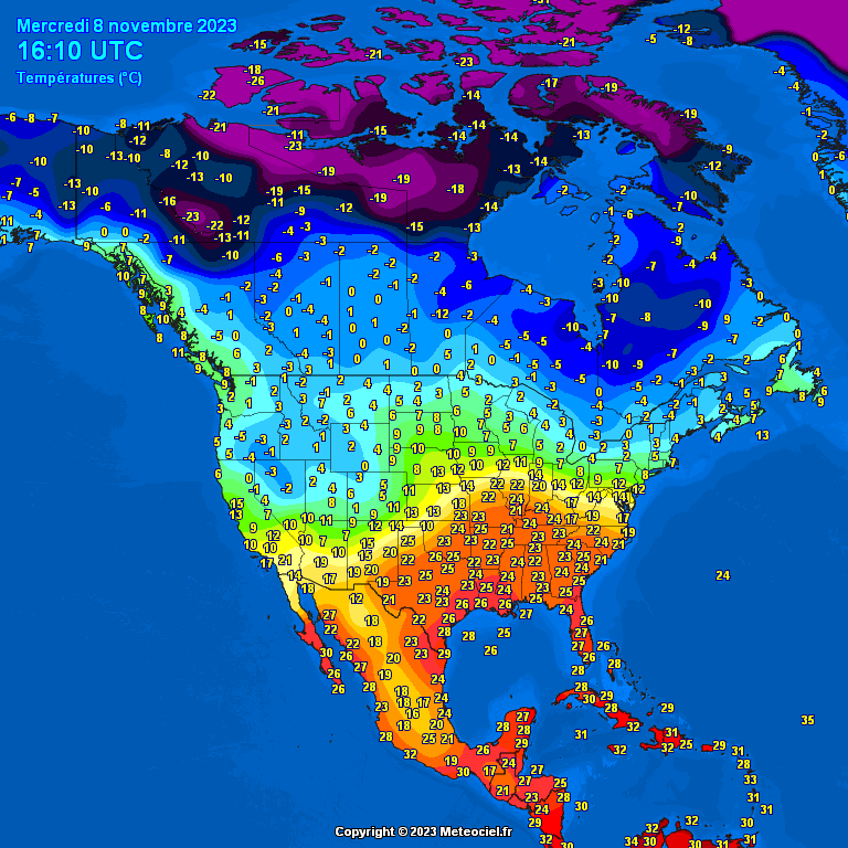 North-America-temperatures-4 Temperatures North America #USA (Temperatura în America de Nord)