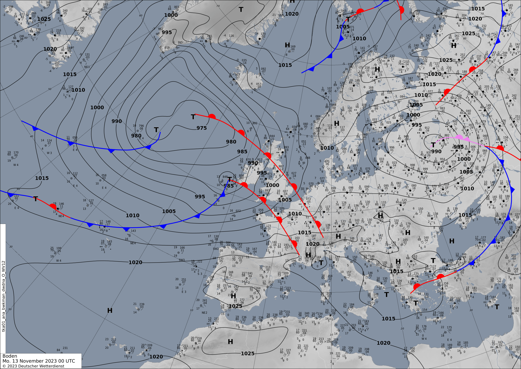 Sinoptic-chart-Europe-10-2048x1453 Europe weather forecast #weatherforecast (Vremea în Europa). Rain radar