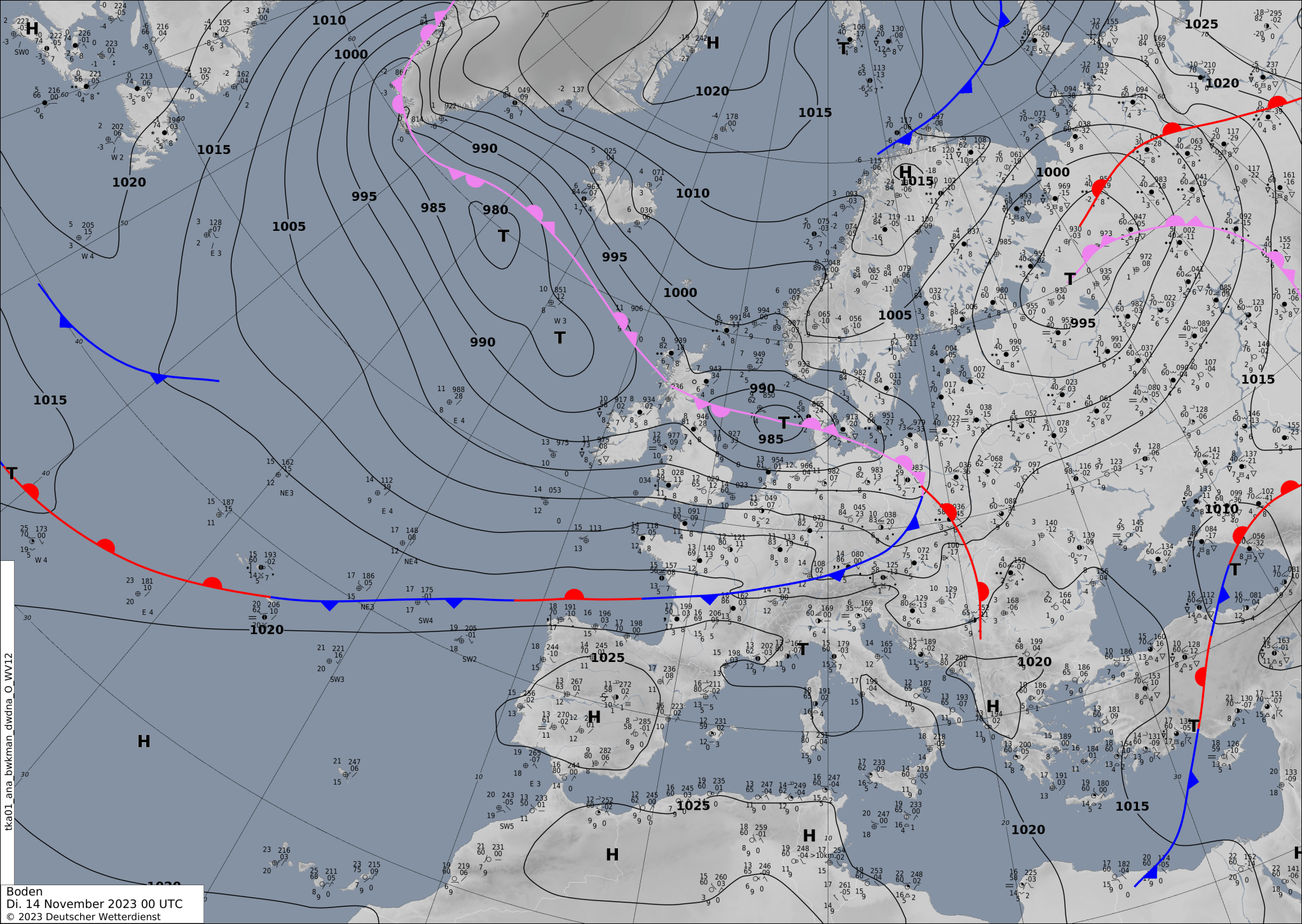 Sinoptic-chart-Europe-11-2048x1453 Europe weather forecast #weatherforecast (Vremea în Europa). Rain radar