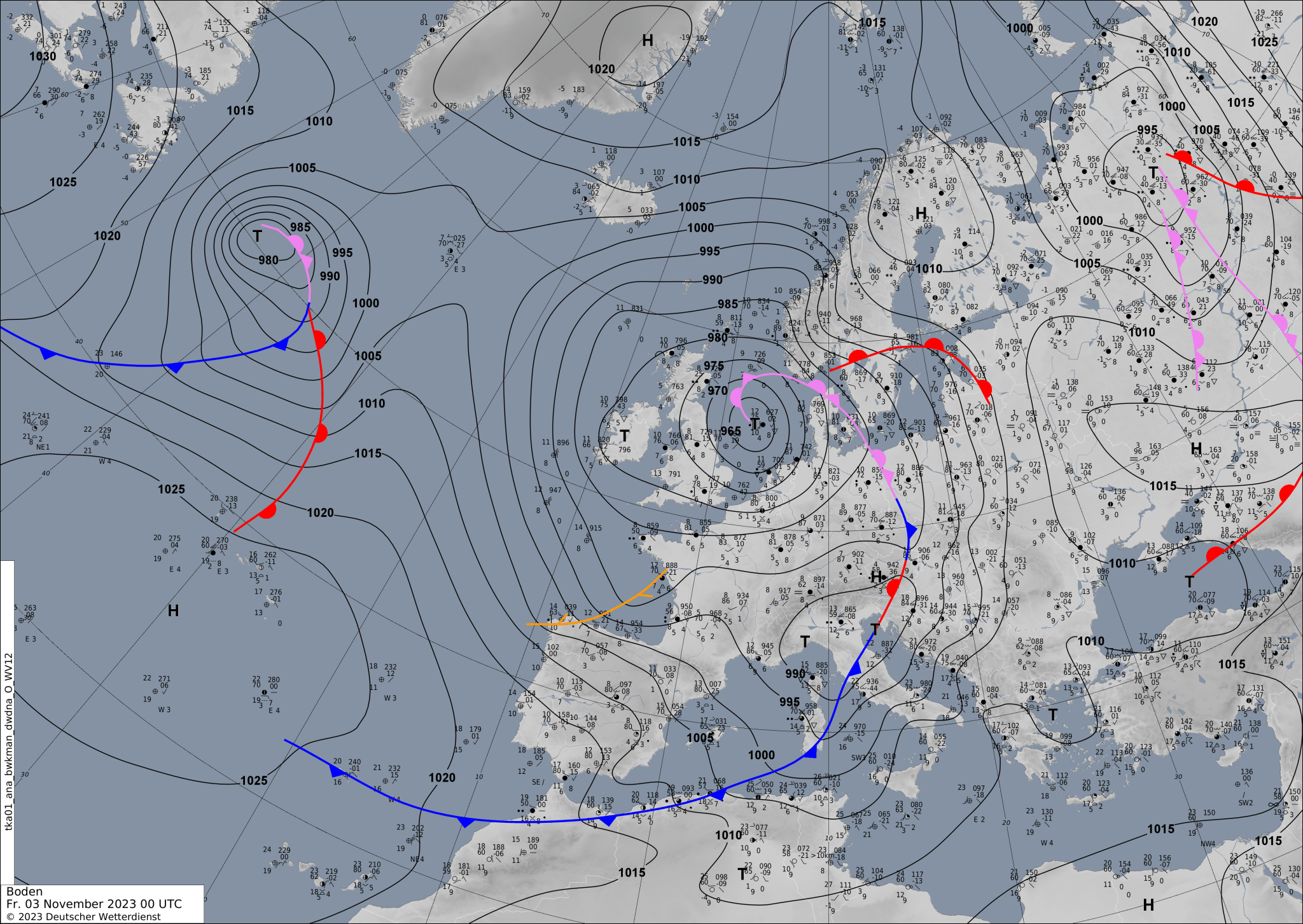 Sinoptic-chart-Europe-2-2048x1453 Europe weather forecast #weatherforecast (Vremea în Europa). Rain radar