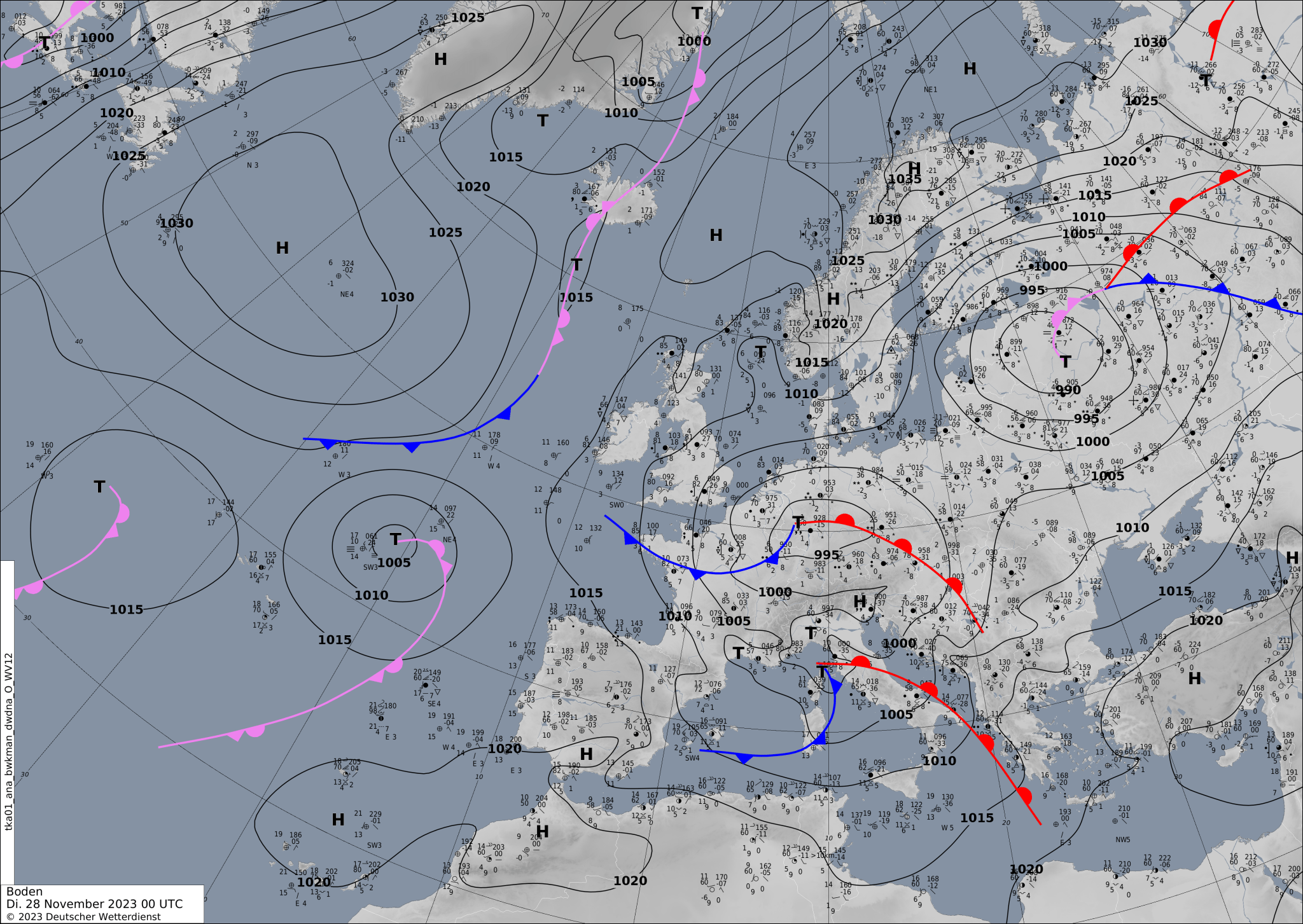 Sinoptic-chart-Europe-23-2048x1453 Europe weather forecast #weatherforecast (Vremea în Europa). Rain radar