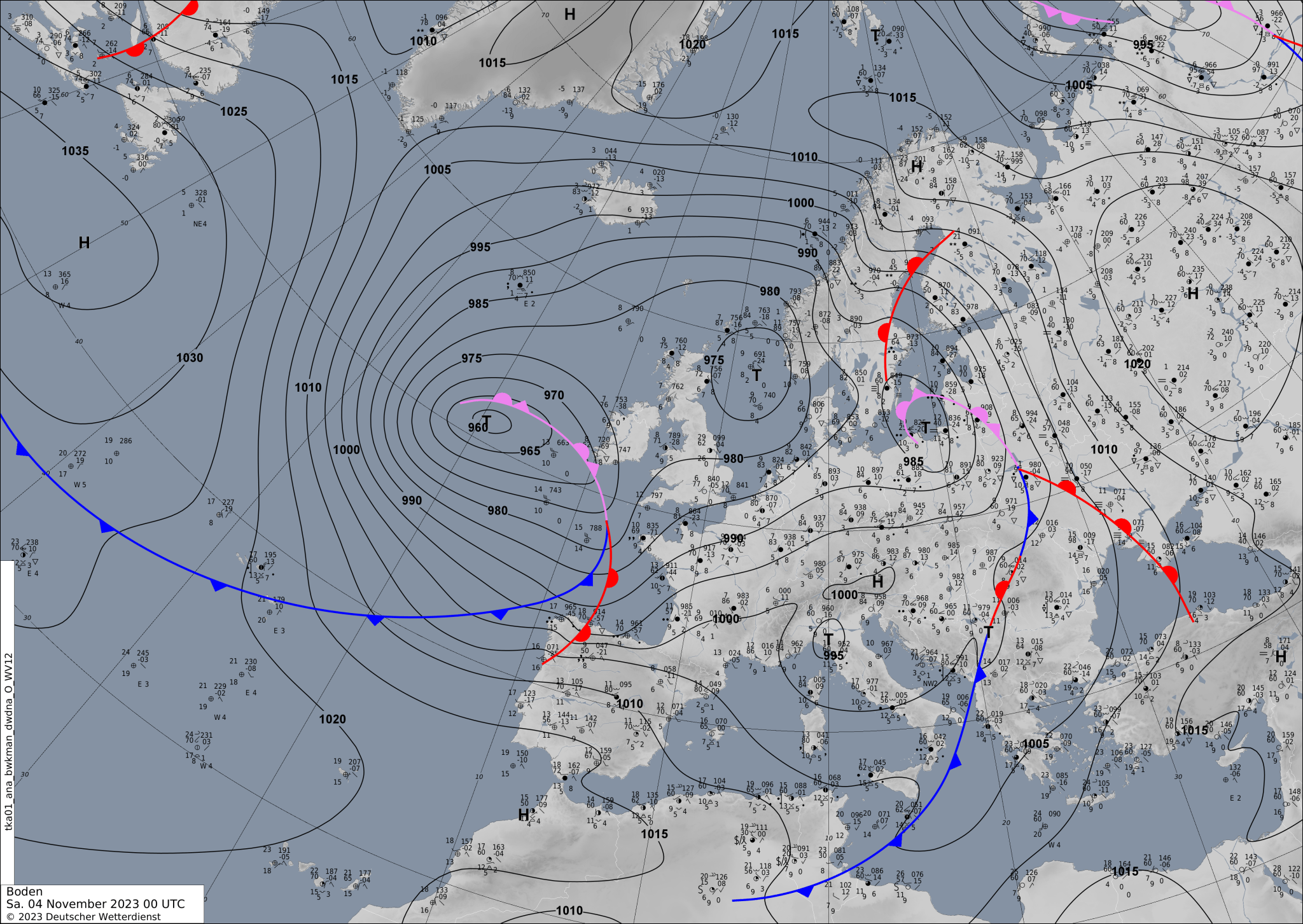 Sinoptic-chart-Europe-3-2048x1453 Europe weather forecast 48h #weatherforecast (Prognoza meteo Europa). Radar