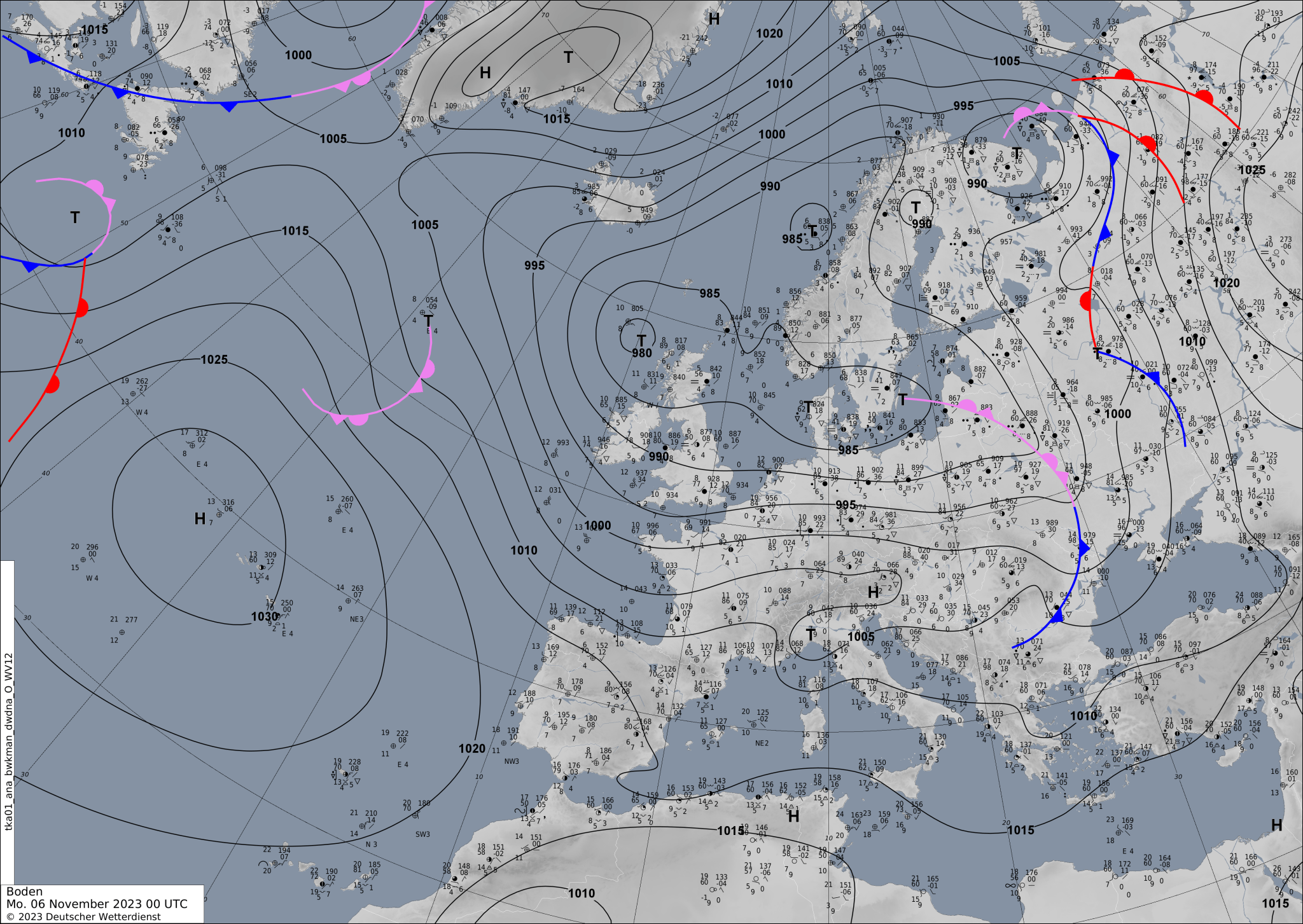 Sinoptic-chart-Europe-4-2048x1453 Europe weather forecast #weatherforecast (Vremea în Europa). Rain radar