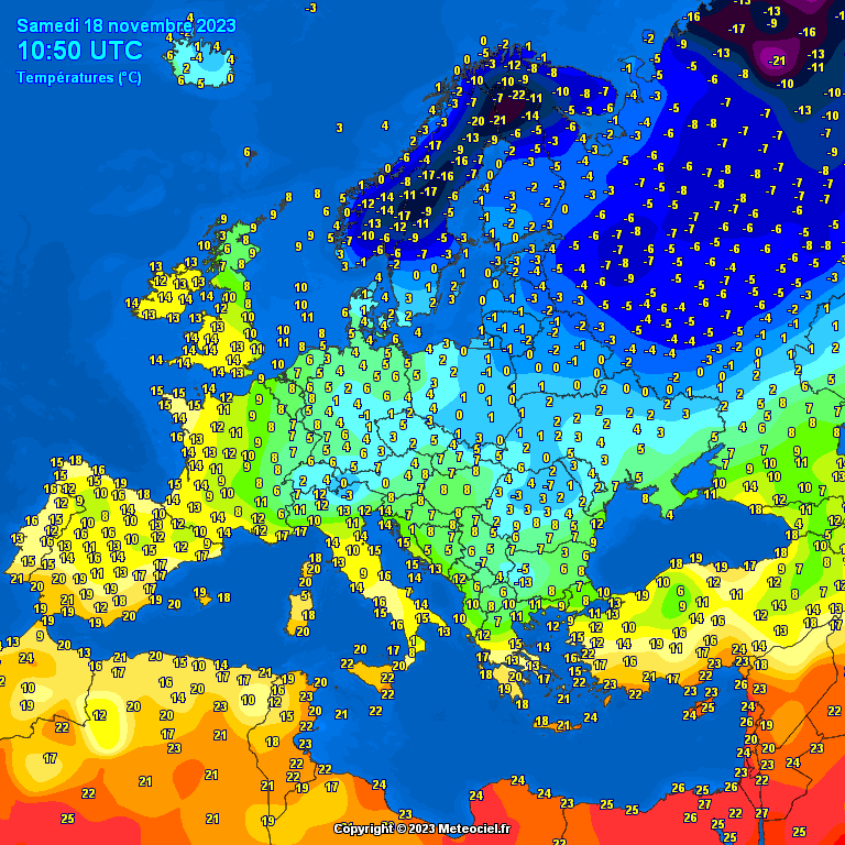 temperatures-Europe-11 Temperatures Europe at noontime (Temperaturile pranzului în Europa)