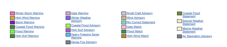 weather-warnings-11 USA weather warnings #rainfall (Avertizari meteo în USA)