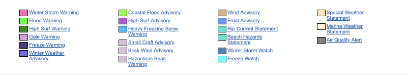 weather-warnings-18 USA weather warnings #rainfall (Avertizari meteo în USA)