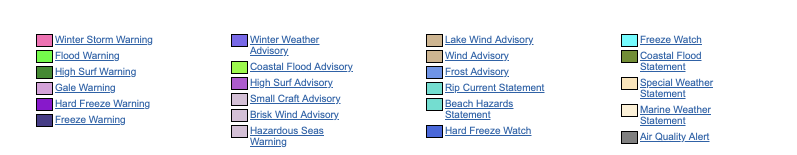 weather-warnings-19 USA weather warnings #rainfall (Avertizari meteo în USA)