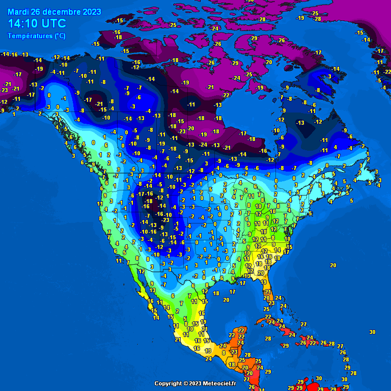 North-America-temperatures-17 Temperatures North America #USA (Temperatura în America de Nord)