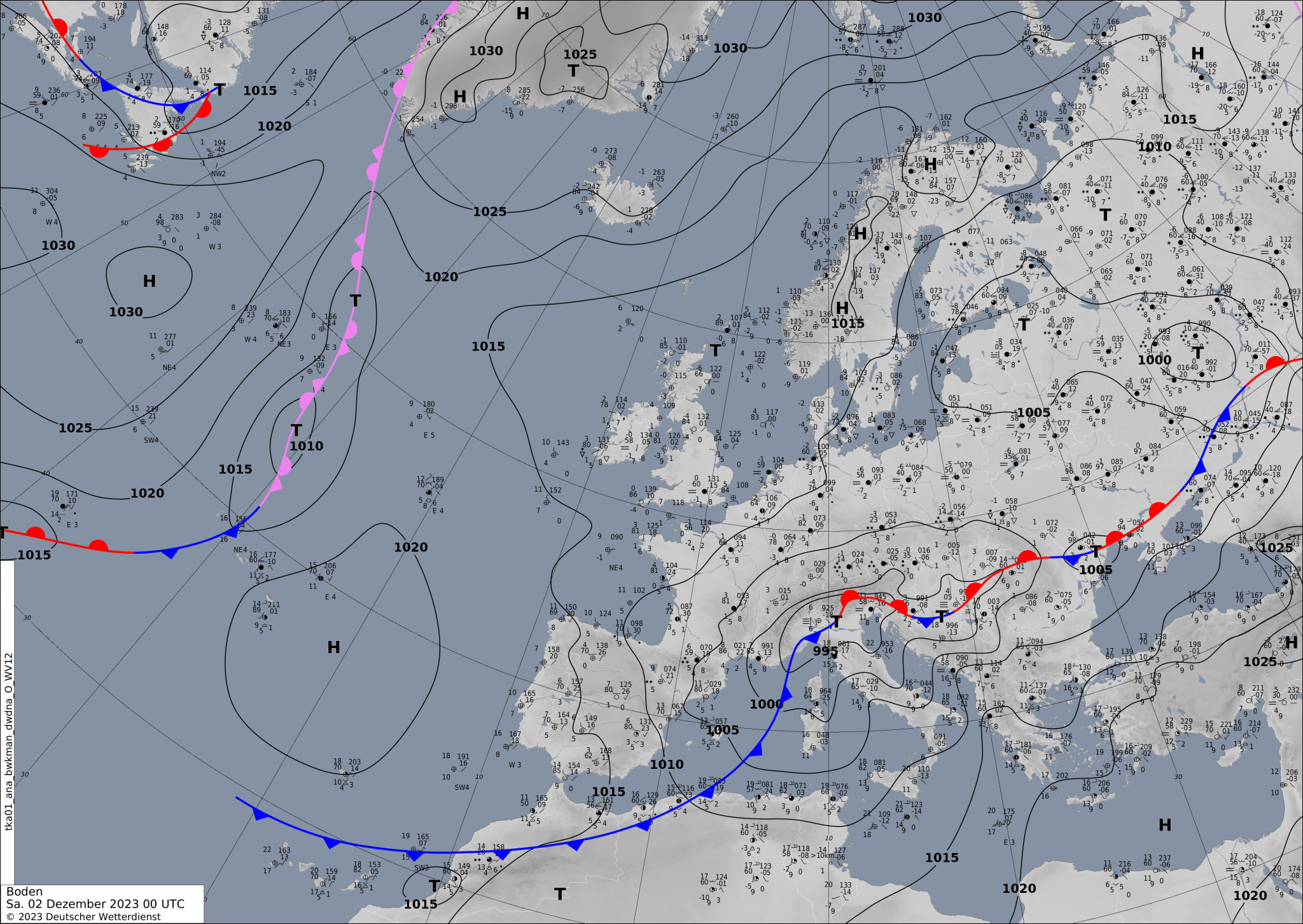 Sinoptic-chart-Europe-1-2048x1453 Europe weather forecast 48h #weatherforecast (Prognoza meteo Europa). Radar