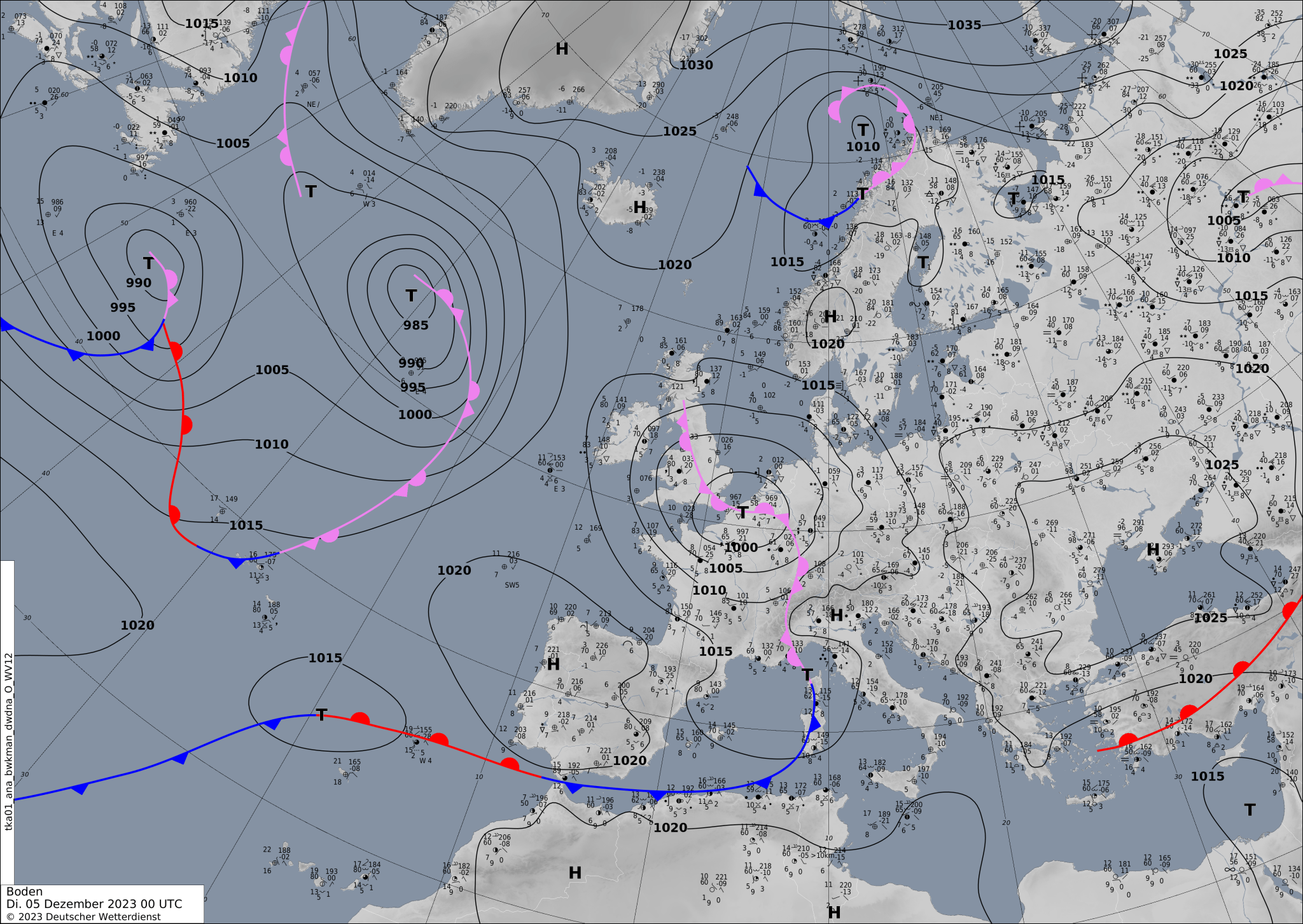 Sinoptic-chart-Europe-3-2048x1453 Europe weather forecast #weatherforecast (Vremea în Europa). Rain radar