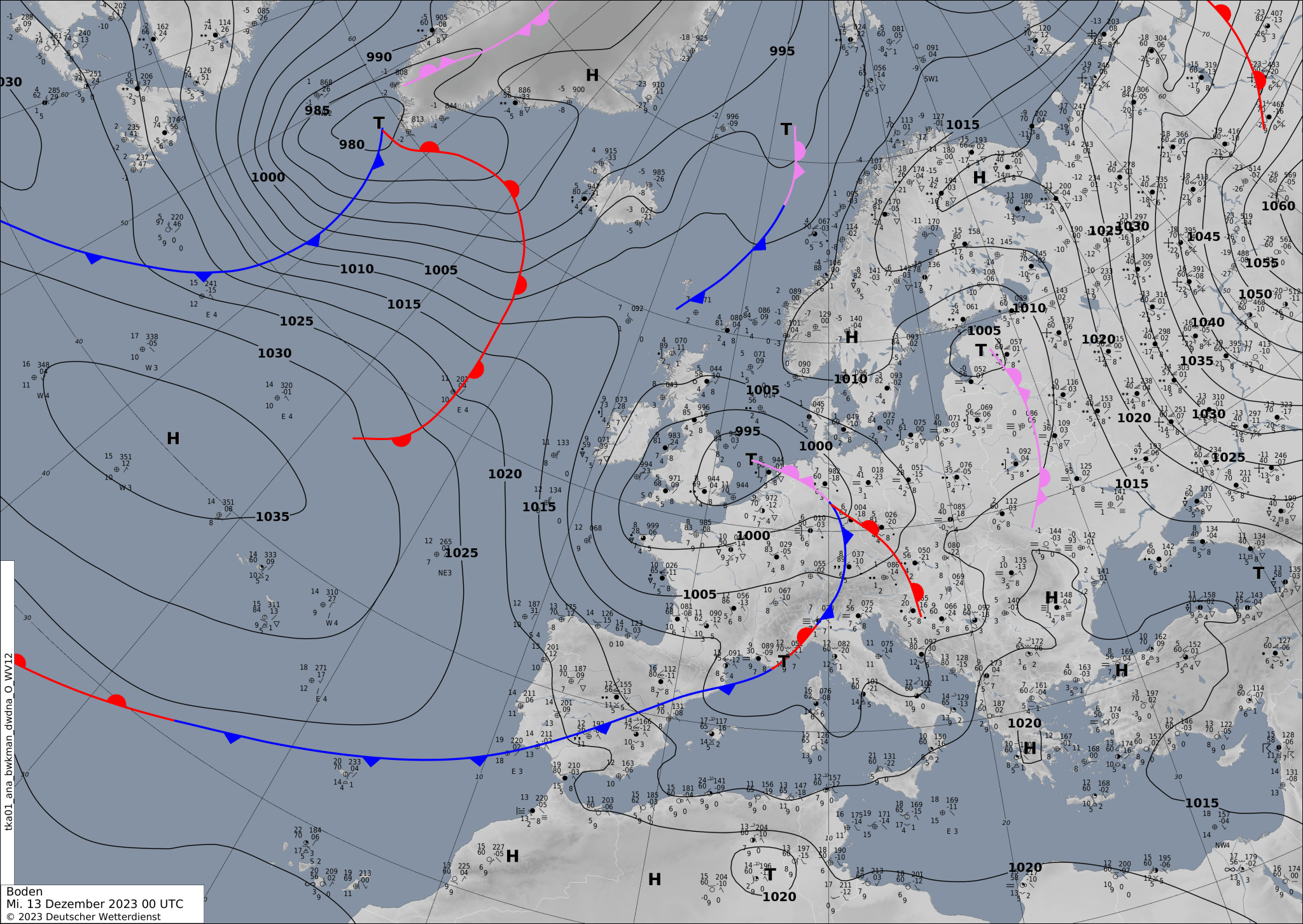 Sinoptic-chart-Europe-9-2048x1453 Europe weather forecast #weatherforecast (Vremea în Europa). Rain radar