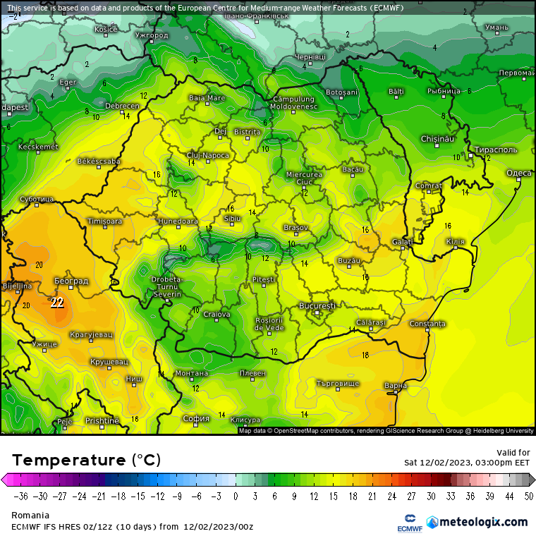 Temperaturi-astazi-1 Prognoza meteo România  2 - 3 Decembrie 2023 #România