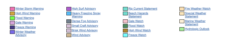 weather-warnings-5 USA weather warnings #rainfall (Avertizari meteo în USA)