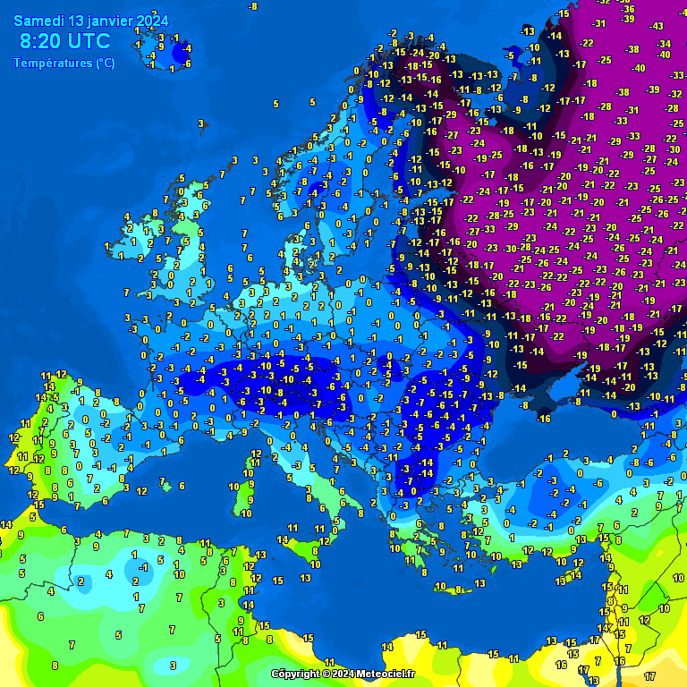 Temperatures-on-Europe-8 Temperatures on Europe this morning - Major cities (Temperaturile în Europa)