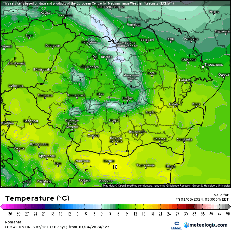 Temperaturi-astazi-2 Prognoza meteo România  5 - 6 Ianuarie 2024 #România