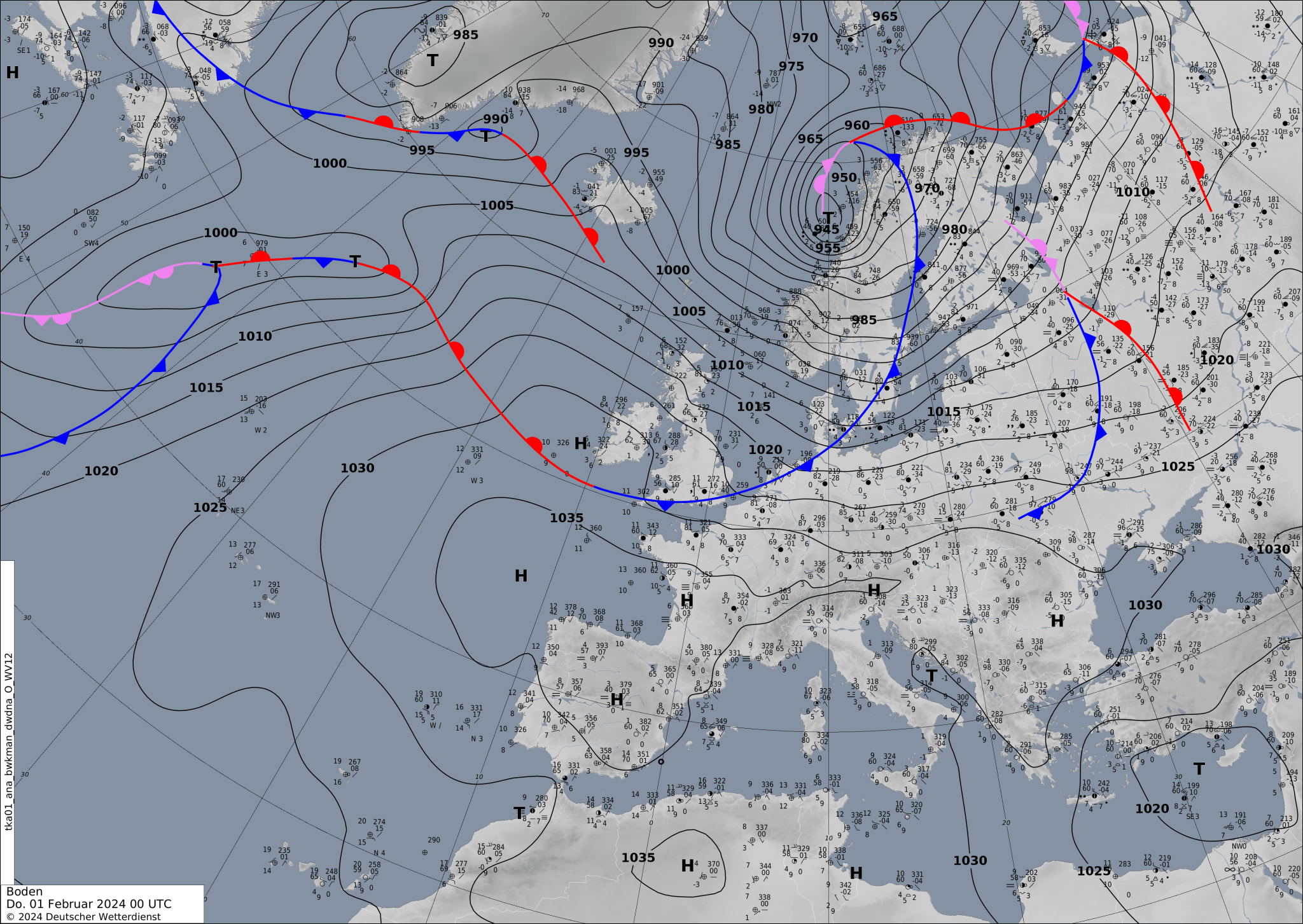 Sinoptic-chart-Europe-2048x1453 Europe weather forecast #weatherforecast (Vremea în Europa). Rain radar