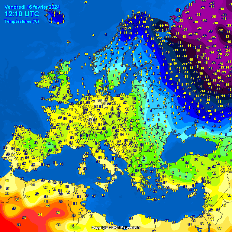 temperatures-Europe-13 Temperatures Europe at noontime (Temperaturile pranzului în Europa)