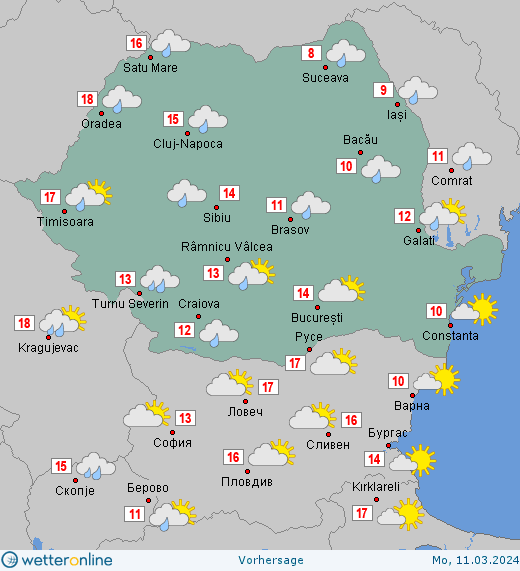 Prognoza-meteo-Romania-11-Martie-2024 Prognoza meteo Romania 10 - 11 Martie 2024 #Romania #vremea